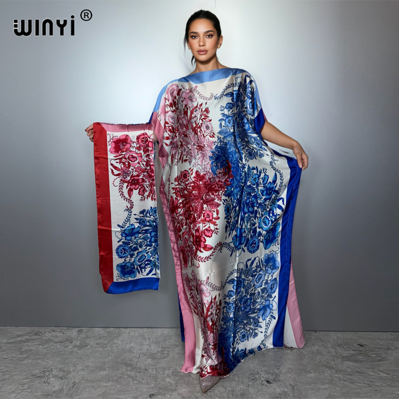 Boho Summer Beach Maxi Dress - Vestido de Verão Boho Africano WINYI