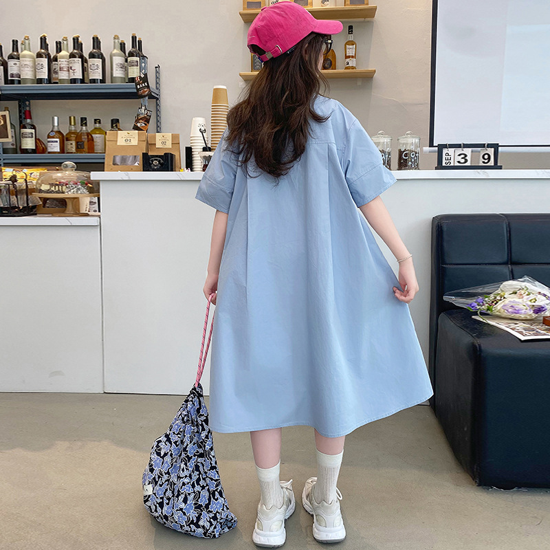 Coreano crianças roupas menina - Korean Style A Line Shirt Dress avaliação e preço